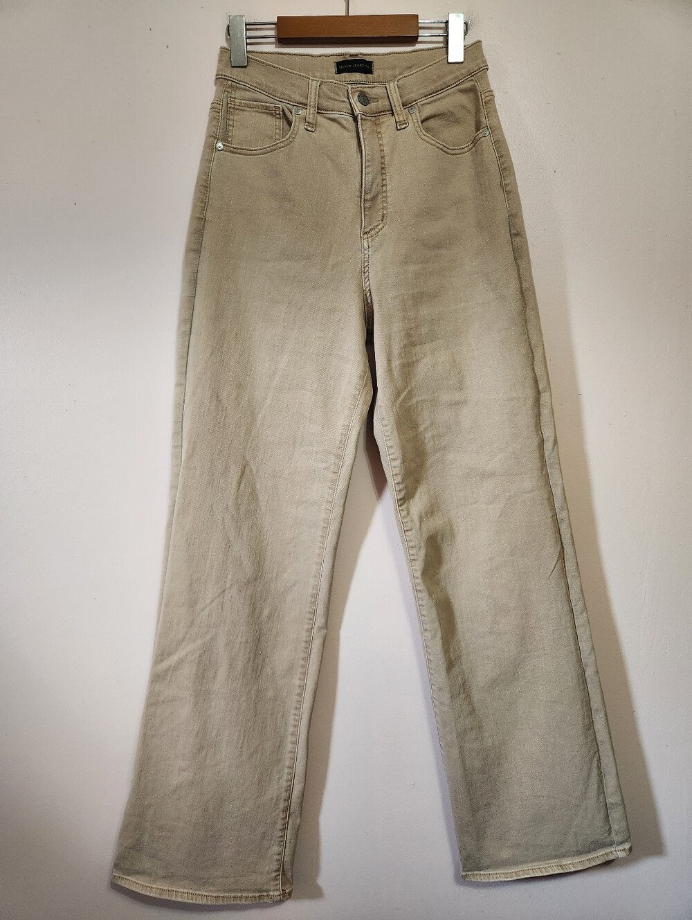 Silver Jeans Co Highly Desirable Khaki High Rise Trouser Wide Leg Jeans Size 29